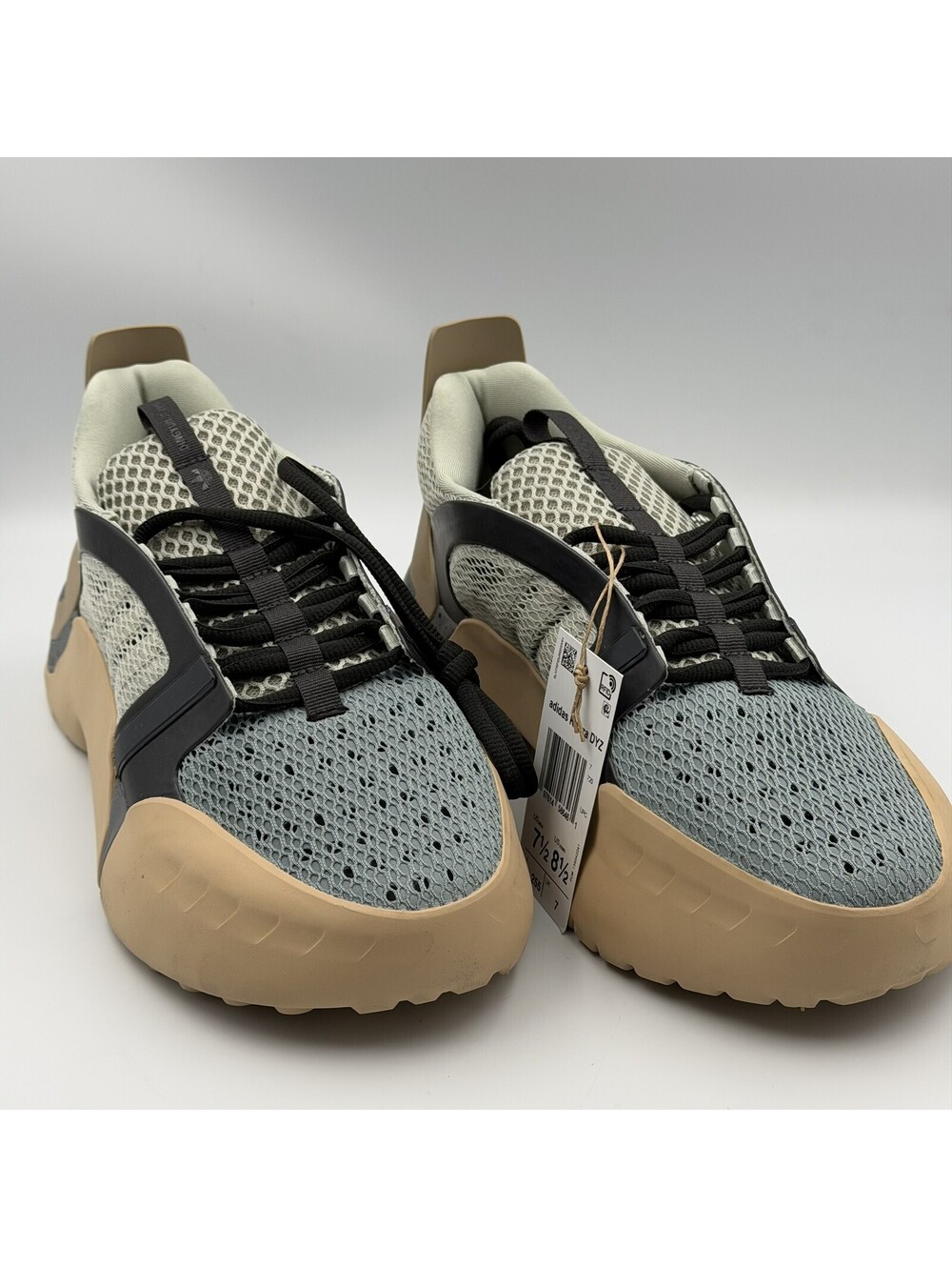 Adidas Kouza DYZ Men's Athletic Shoes Blue Tan Black Lace Up Sneakers US 7.5 New